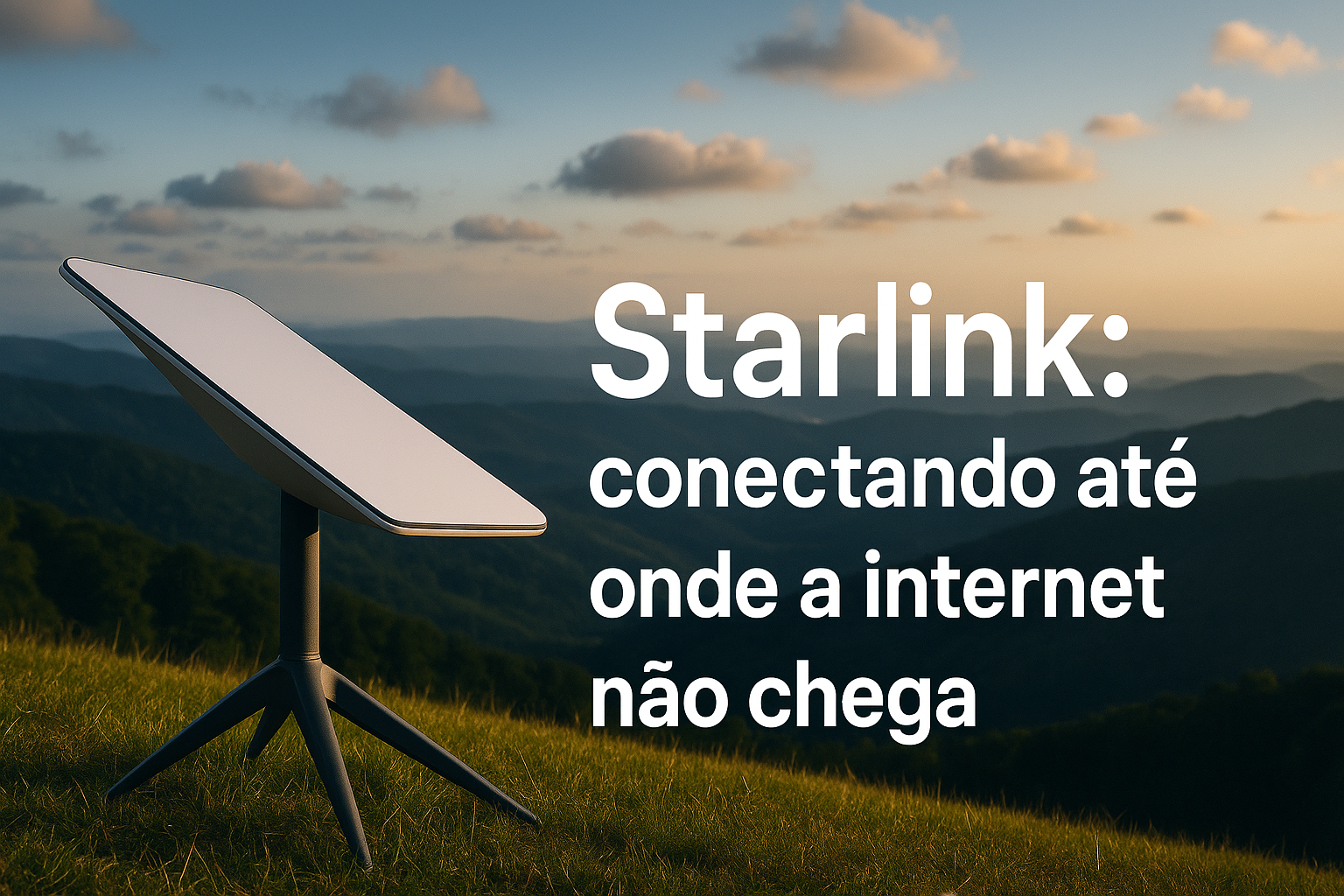Starlink: A Internet Via Satélite de Elon Musk Chega com Alta Velocidade